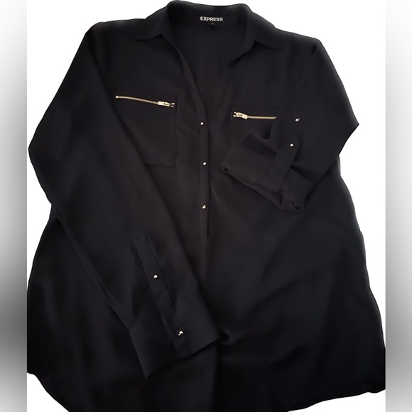 Express Tops - EXPRESS Long Sleeve Chiffon blouse
